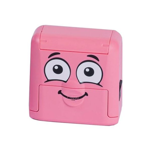 Pečiatka na textil, zostaviteľná, COLOP "Marky", ružová pečiatka, čierna poduška