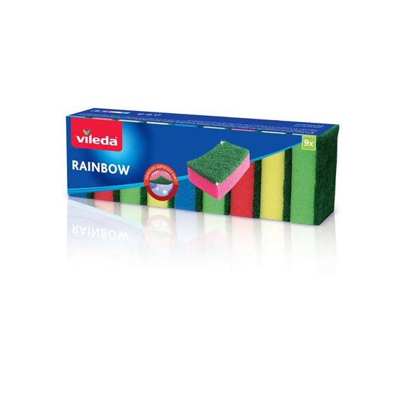 Špongia "Rainbow", 9 ks/bal
