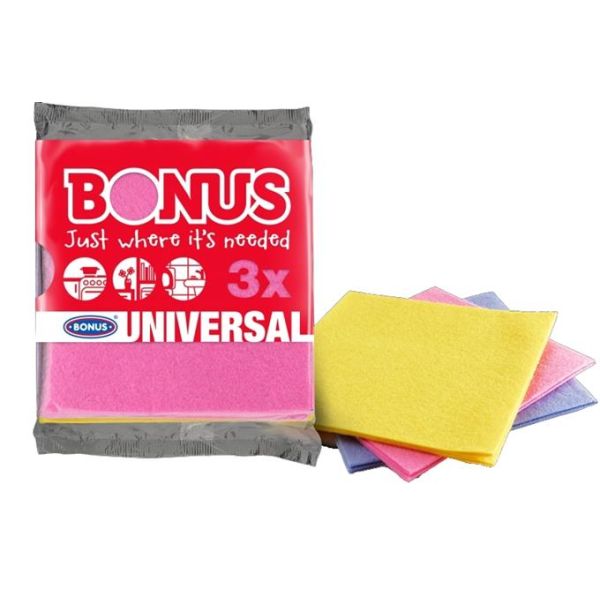 Utierka, univerzálna, 3 ks, BONUS "Universal"