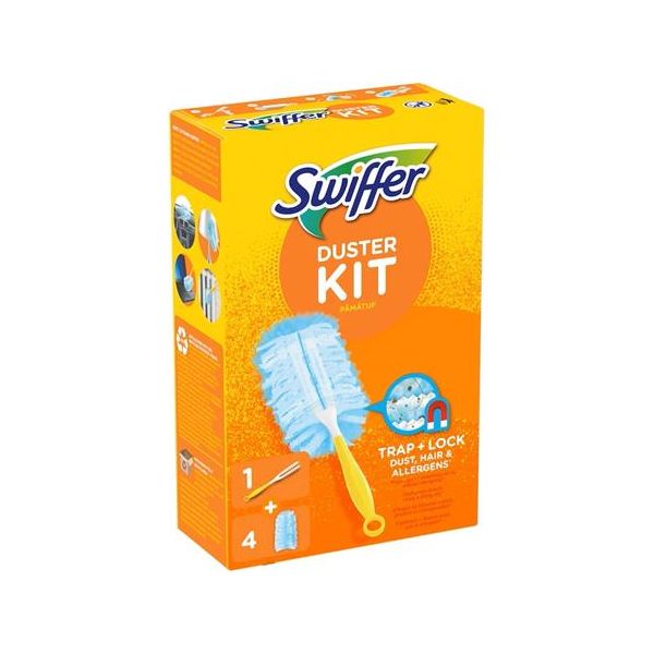 Súprava na čistenie prachu, 1 rukoväť + 4 hlavice,  SWIFFER "Duster"