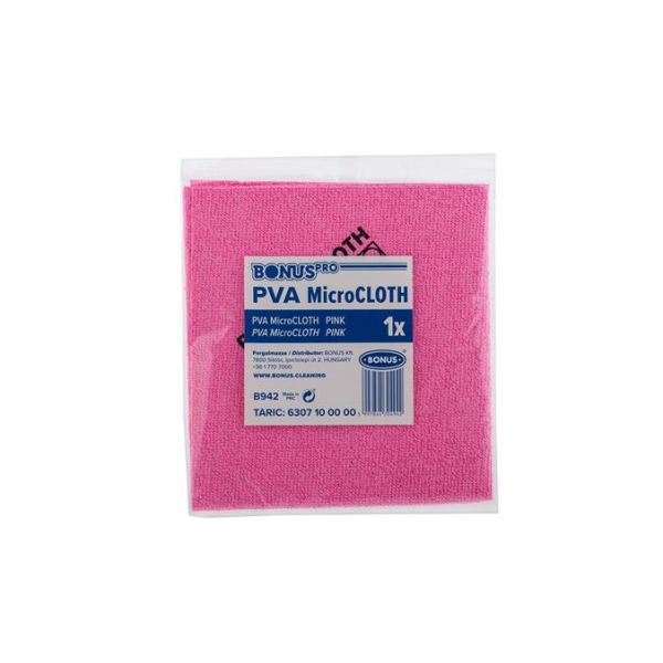 Čistiaca utierka, univerzálna, 40x34 cm, BONUS "MicroCLOTH", ružová