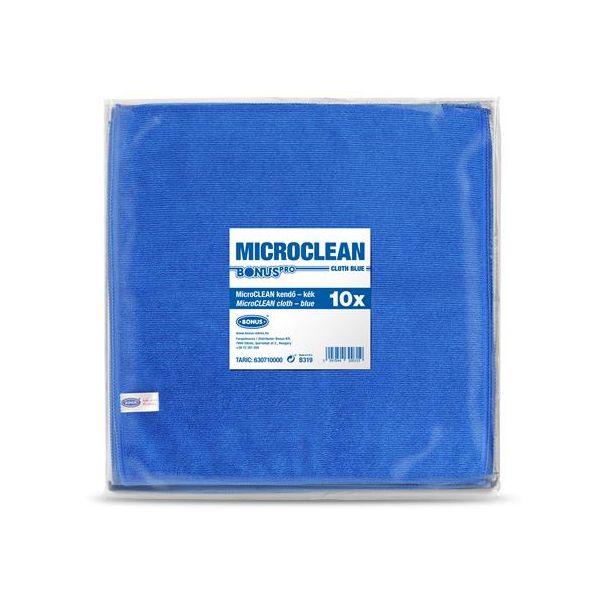 Čistiaca utierka, univerzálna,10 ks, 32x32 cm, BONUS "MicroCLEAN", modrá