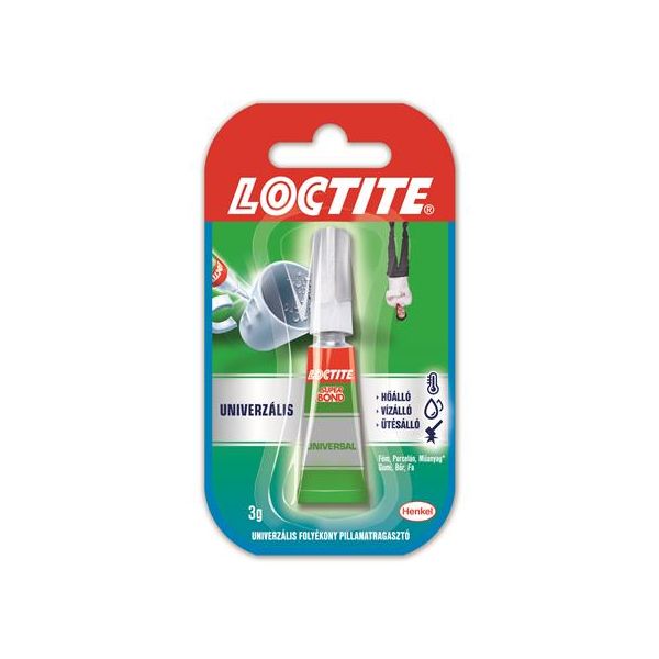 Sekundové lepidlo, 3 g, HENKEL "Loctite Super Bond Liquid"