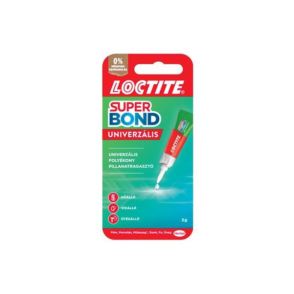 Sekundové lepidlo, 3 g, HENKEL "Loctite Super Bond Liquid"