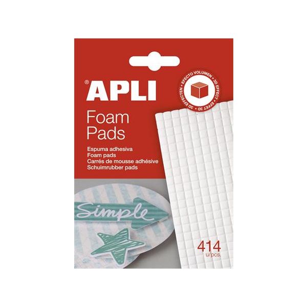 Lepiace štvorčeky, 414 ks/bal, obojstranné, APLI