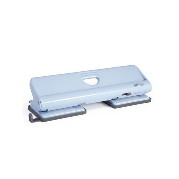 Dierovačka, 4-dierová, 22 listov, kovová, RAPESCO "720", svetlomodrá