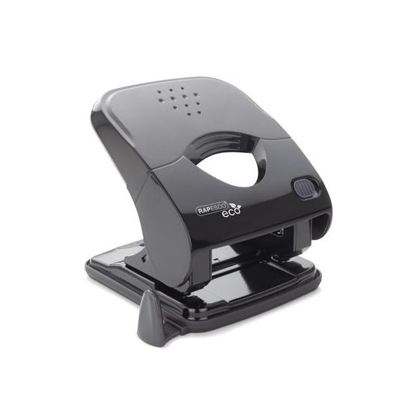 Dierovačka, dvojdierová, 30 listov, uľahčené dierovanie, RAPESCO "ECO X5", čierna