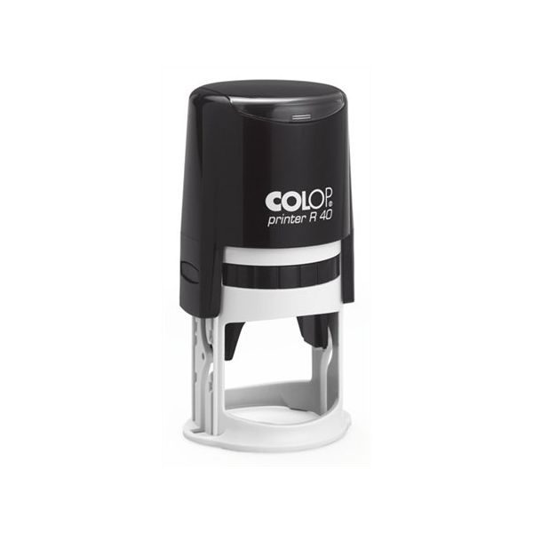 Pečiatka, okrúhla, COLOP "Printer R 40", s náhradnou čiernou poduškou