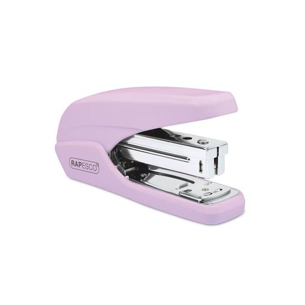 Zošívačka, 24/6, 26/6, 25 listov, uľahčené zošívanie, RAPESCO "X5 Less Effort", svetloružová