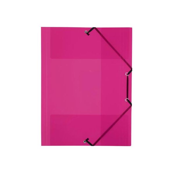 Doska s gumičkou, 15 mm, PP, A4, VIQUEL "Propyglass", malinová červená