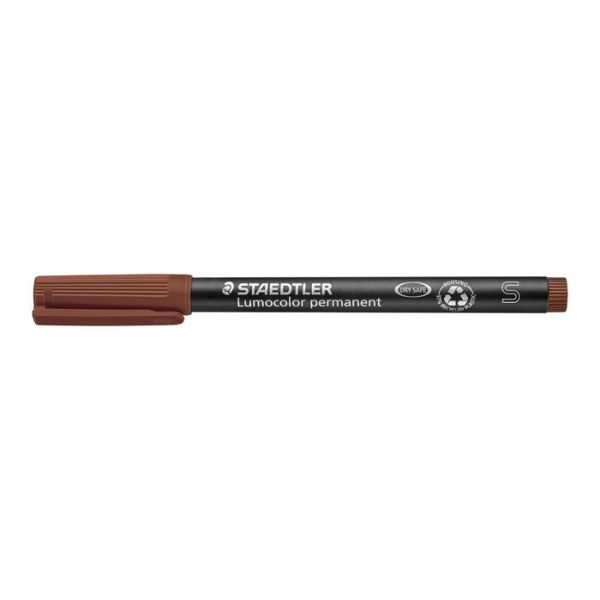 Permanentný popisovač, OHP, 0,4 mm, STAEDTLER "Lumocolor® 313 S", hnedá