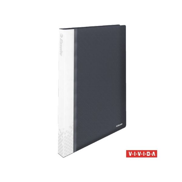 Katalógová kniha, 40 záložiek, A4, tvrdá obálka, ESSELTE "Vivida", čierna