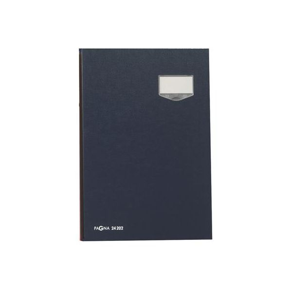 Podpisová kniha, A4, 20 priehradiek, kartón, PAGNA, modrá