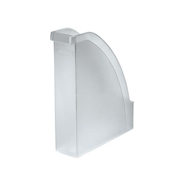 Zakladač, plastový, 70 mm, LEITZ "Plus", priehľadný