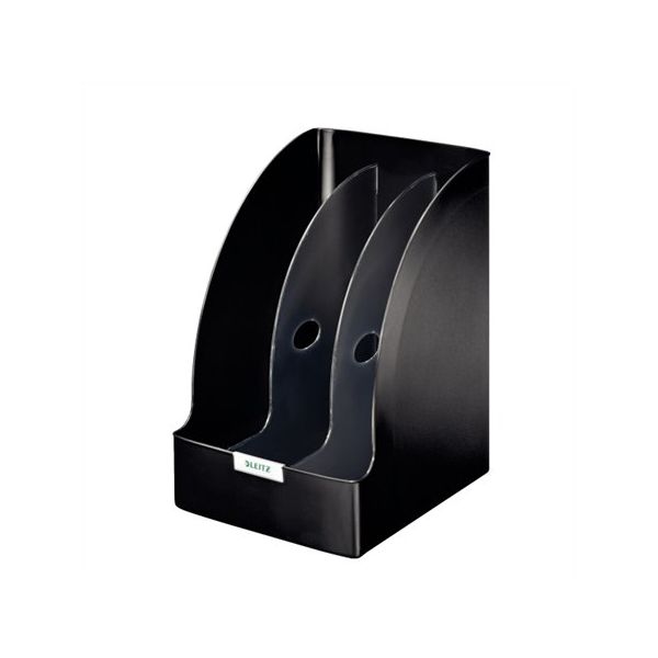 Zakladač "Plus Jumbo", s priehradkami, čierny