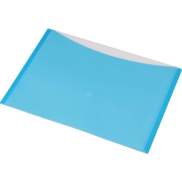 Obal na patent, A4, PP, s 2 vreckami, 200 mikrónov, PANTA PLAST, pastelovo modrá