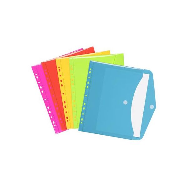 Obal na patent, A4, PP, VIQUEL "Happy Fluo", mix farieb