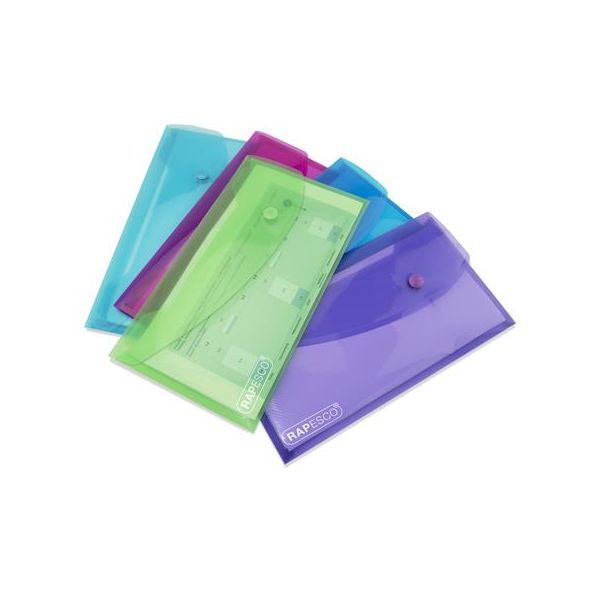 Obal na patent, DL, RAPESCO "Eco", mix priehľadných farieb