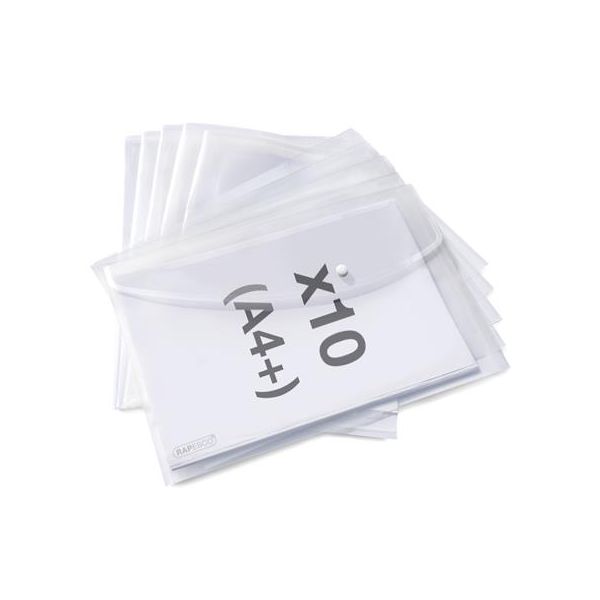 Obal na patent, A4+, PP, RAPESCO "Eco", priehľadný