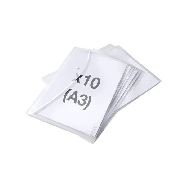 Obal na patent, A3, PP, RAPESCO "Eco", priehľadný