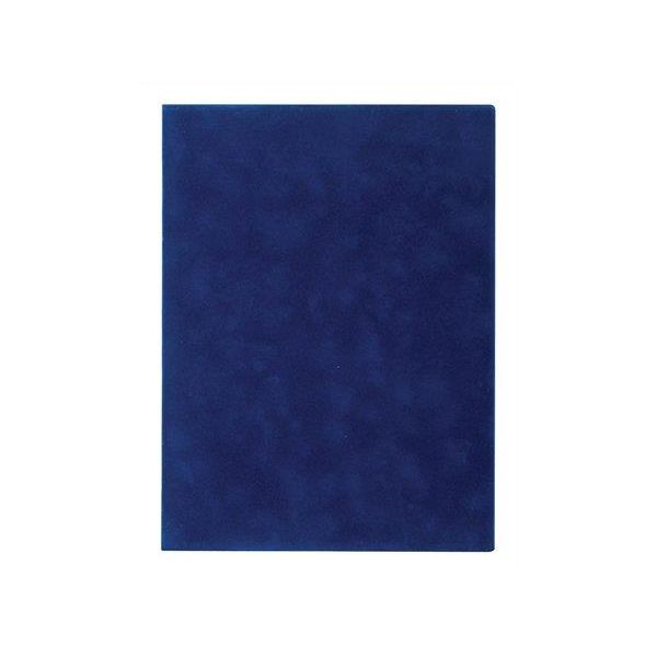 Obal na certifikáty, semišový, A4, VICTORIA OFFICE, modrý