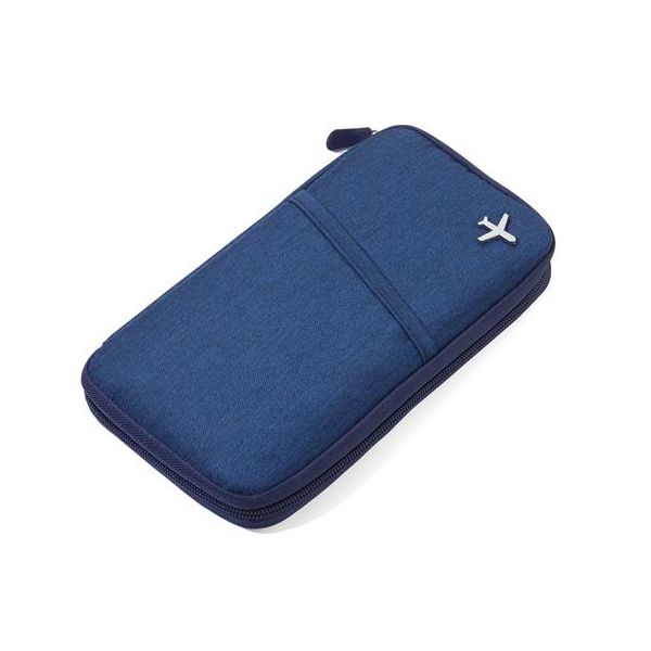 Cestovný organizér, RFID ochrana, TROIKA "Safe flight", tmavomodrý