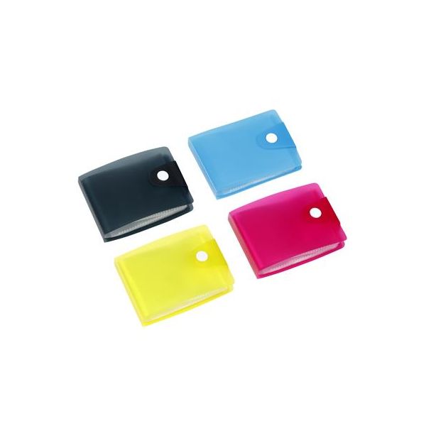 Puzdro na bankové karty a preukazy, 20 ks, VIQUEL, "Propyglass", mix farieb