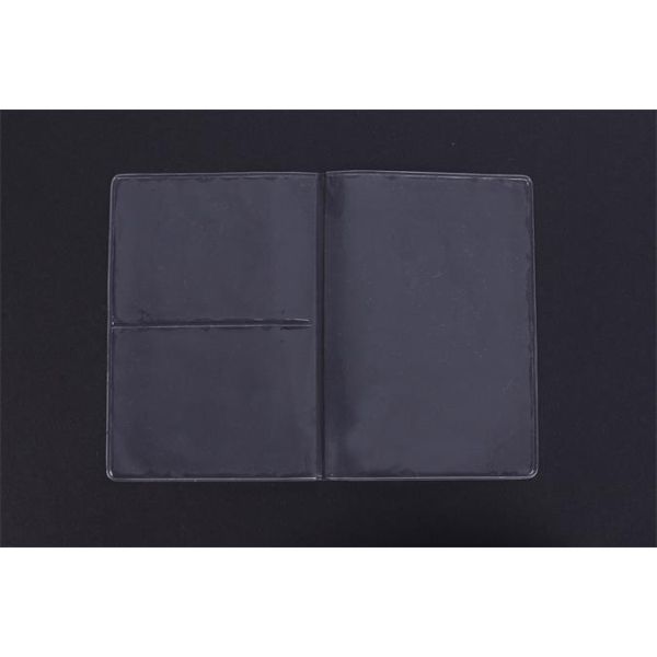 Obal na preukaz, delené puzdro, PVC, priehľadná