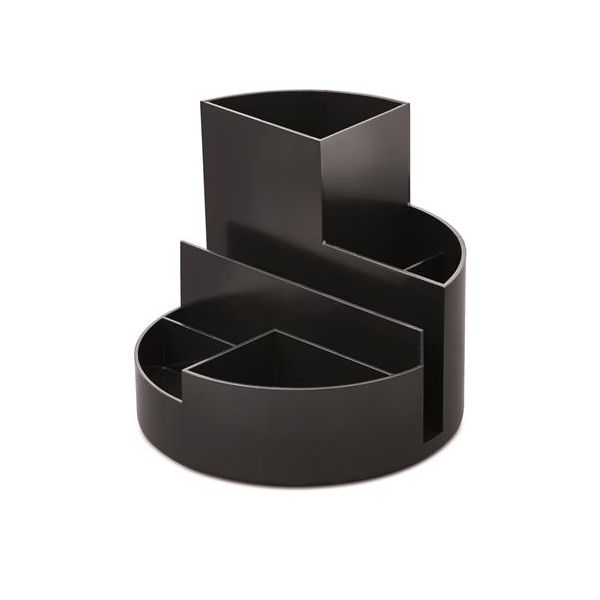 Držiak na písacie potreby, opakovane použiteľný, MAUL "Roundbox", čierna