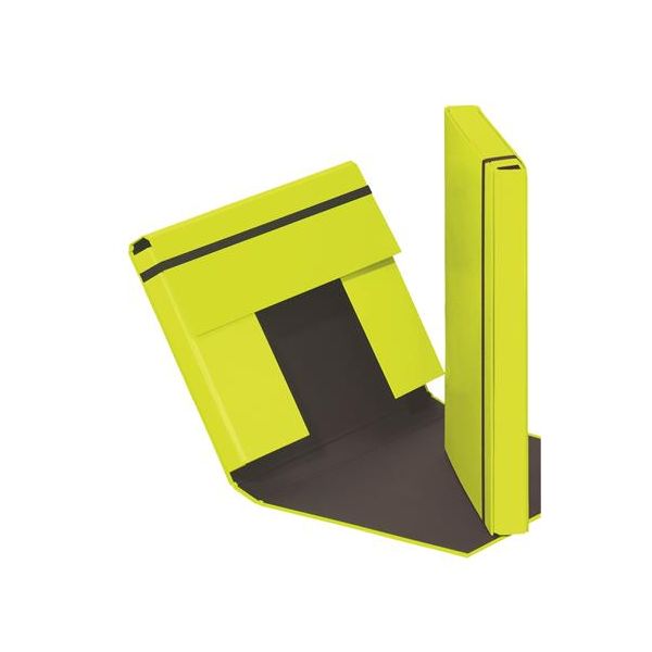 Doska s gumičkou, A4, 40 mm, kartón, PAGNA "Trend", limetková