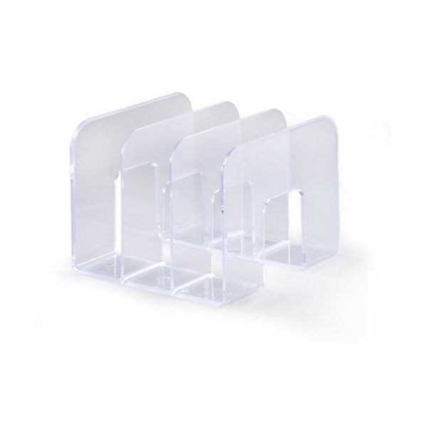 Stojan na katalógy, plastový, DURABLE "Trend", priehľadný