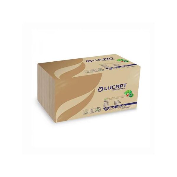 Servítky, 1/4 preloženie, 30x30 cm, LUCART "Econatural 130T", havanna hnedá