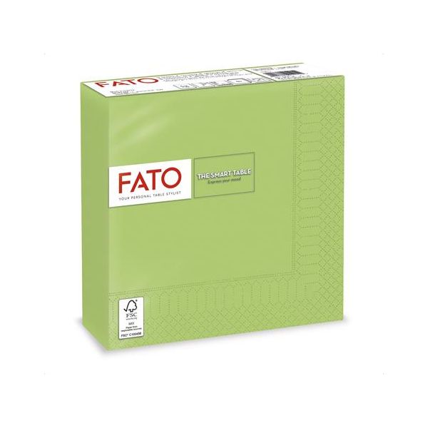 Servítky, 1/4 ohyb, 33x33 cm, FATO "Smart Table", zelené jablko