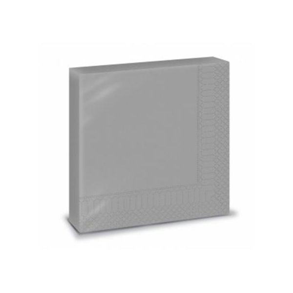 Servítky, 1/4 ohyb, 33x33 cm, FATO "Smart Table", strieborná