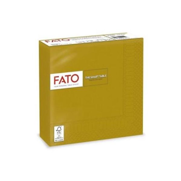 Servítky, 1/4 ohyb, 33x33 cm, FATO "Smart Table", zlatá