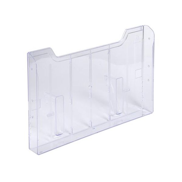 Držiak na katalógy, nástenný, A4, ležatý, EXACOMPTA "Office", priehľadný