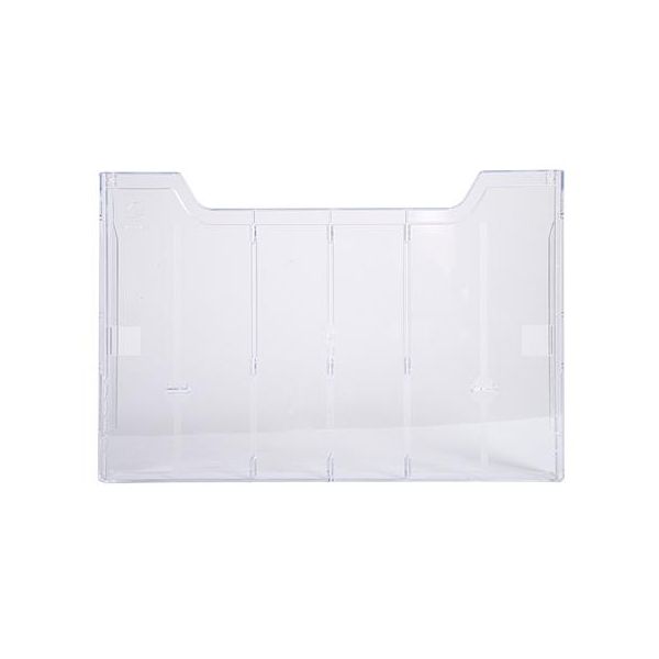 Držiak na katalógy, A4, vodorovný, EXACOMPTA "Office", priehľadný, dvojitý