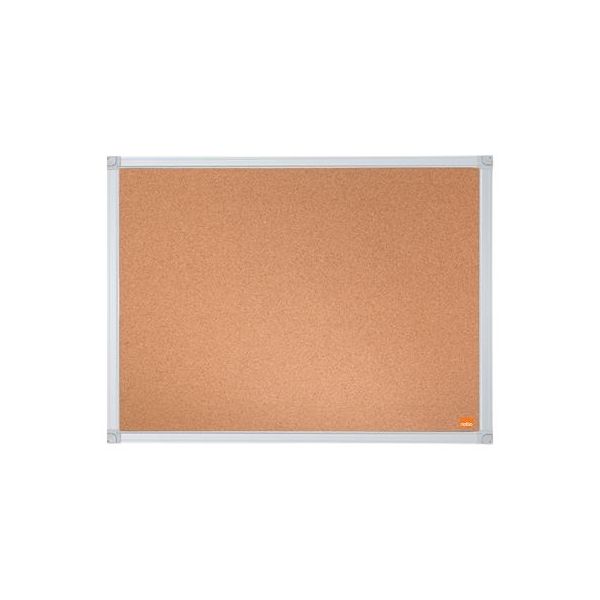 Korková tabuľa, 60x45 cm, hliníkový rám, NOBO "Essentials"