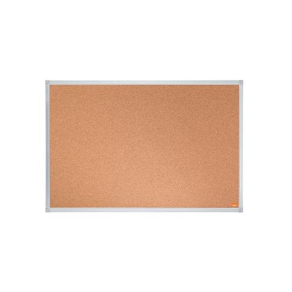 Korková tabuľa, 90x60 cm, hliníkový rám, NOBO "Essentials"