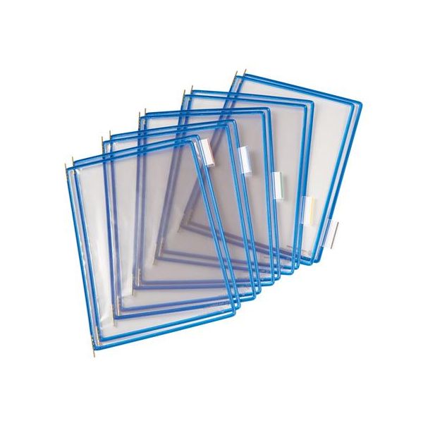 Prezentačná tabuľa, A4, oceľový rám, DJOIS, modrá