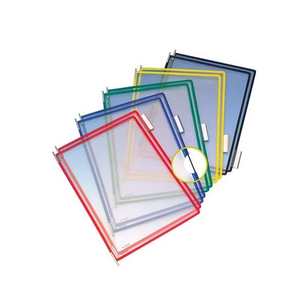 Prezentačná tabuľa, A4, oceľový rám, DJOIS, mix farieb