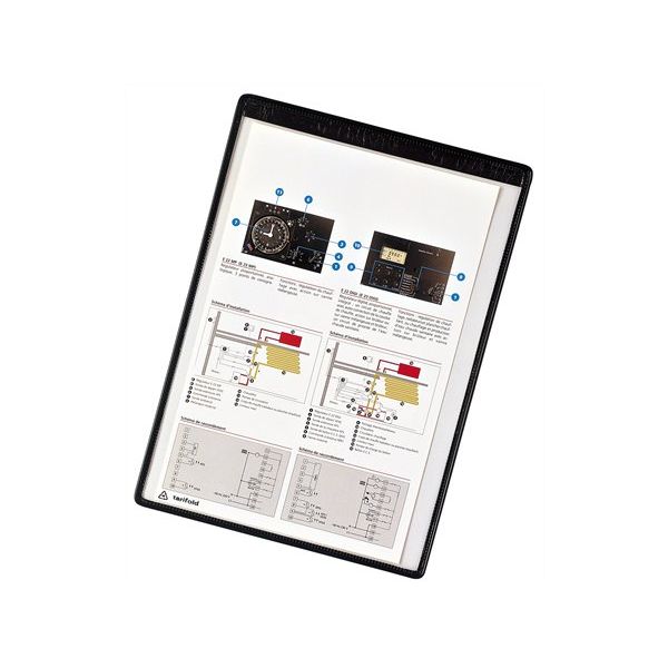 Prezentačná tabuľa, magnetická, A4, PVC, DJOIS "Individual", čierna