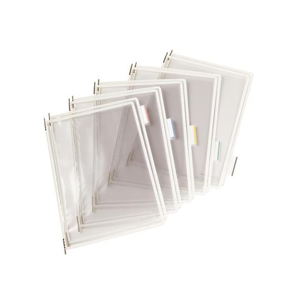 Prezentačná tabuľa, A4, oceľový rám, DJOIS, biela