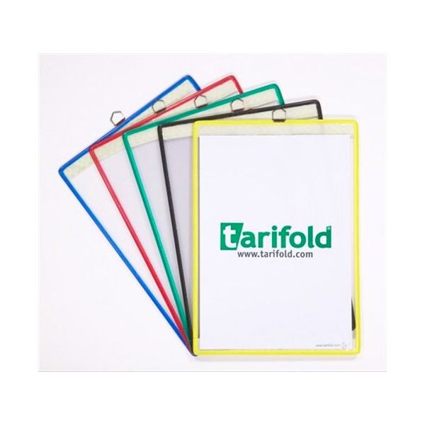 Prezentačná tabuľa, oceľový rám, A4, stojatá, kovové uško, DJOIS, modrá