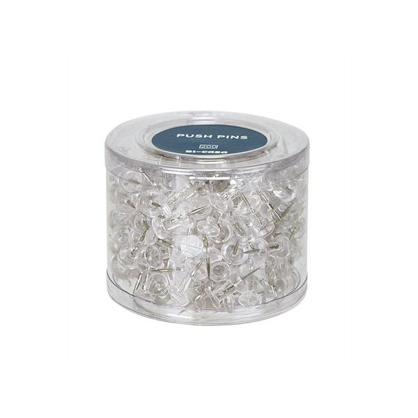 Pripináčiky, priehľadné, 200 ks/bal