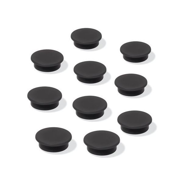 Magnetky, 25 mm, 10 ks/bal, SIGEL, čierne