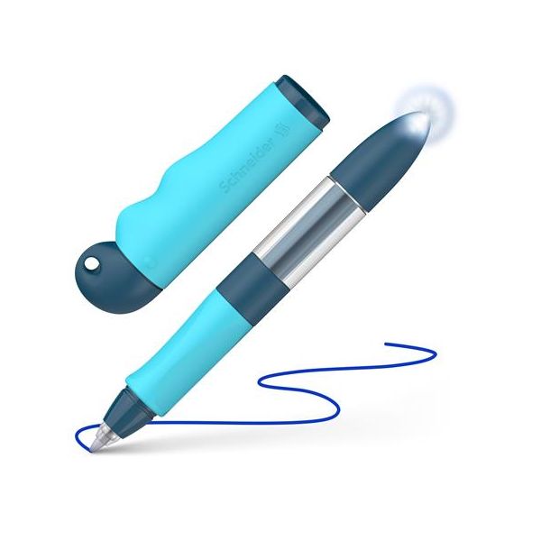 Roller, pre začiatočníkov, s bombičkou, M, SCHNEIDER "Base Senso", modro-tyrkysová