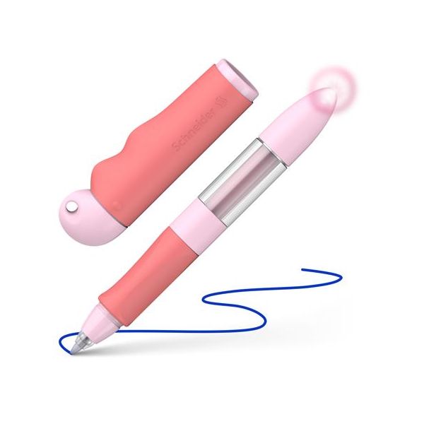 Roller, pre začiatočníkov, s bombičkou, M, SCHNEIDER "Base Senso", ružovo-červená