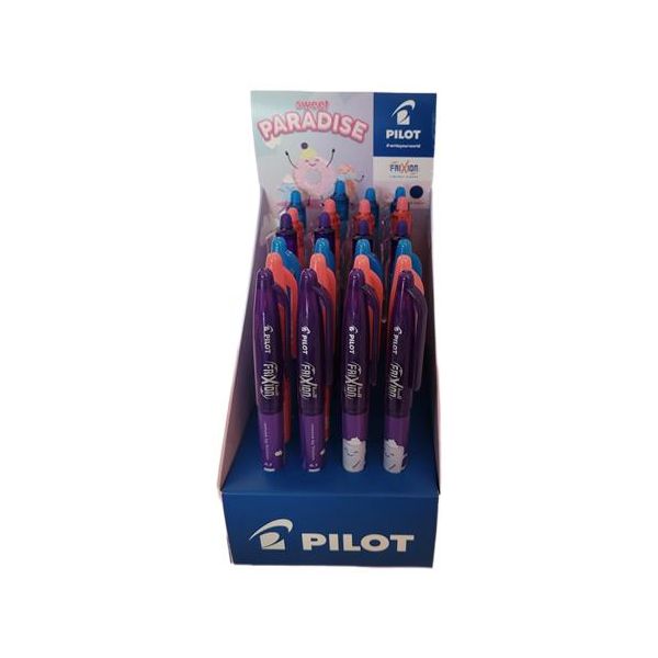 Roller, displej, 0,35 mm, odstrániteľné písmo, PILOT "Frixion Ball Fancy", "Frixion Clicker Fancy", mix