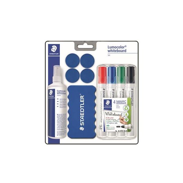 Popisovač na tabule, 2 mm, kužeľovitý hrot, STAEDTLER "Lumocolor® Set 613 S", 10-kusov
